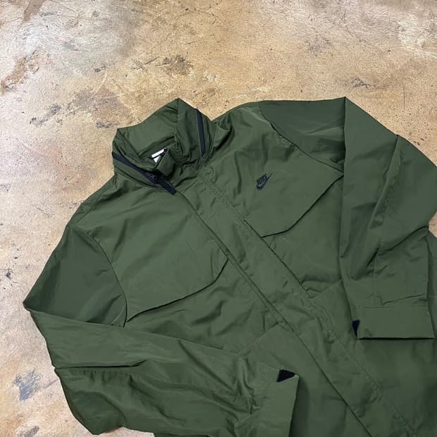 [정품/XXL] 나이키 올리브색 바람막이 자켓 b14