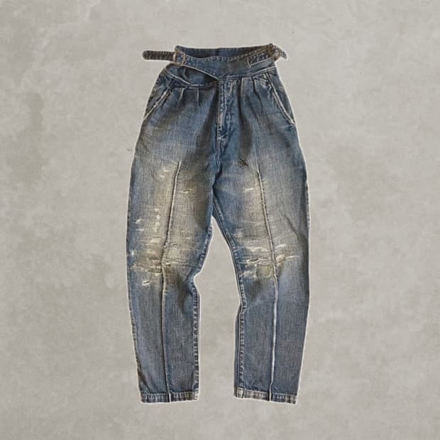 KAPITAL SASHIKO GURKHA 데님팬츠