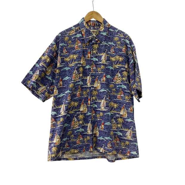 CAMPIA 패턴 반팔셔츠(XL)
