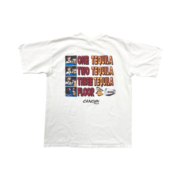 90's Squirmin' 테킬라 페스타 칸쿤 반팔티셔츠