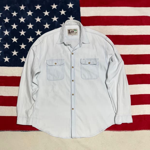 Lee 빈티지데님셔츠vintage denim shirt 라이트데님남방