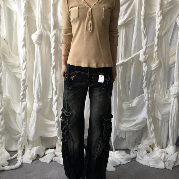 Sky bomber Henry neck ribbed sleeve