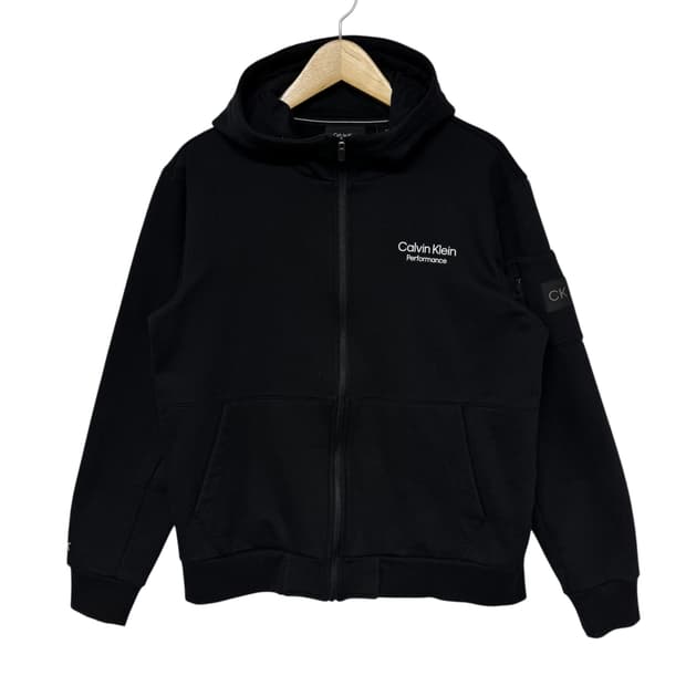 켈빈클라인 로고 후드집업