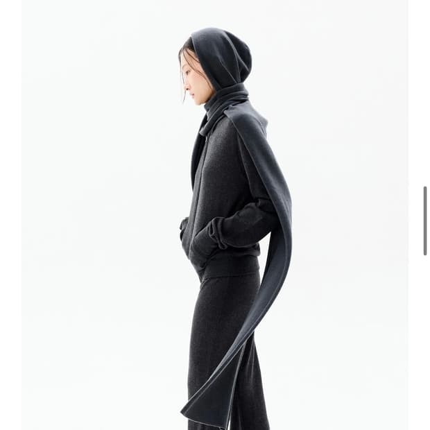 Cosmoss 코스모스 울 후드 머플러