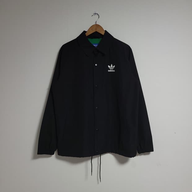 (105) ADIDAS 아디다스 블랙 코치 자켓 점퍼