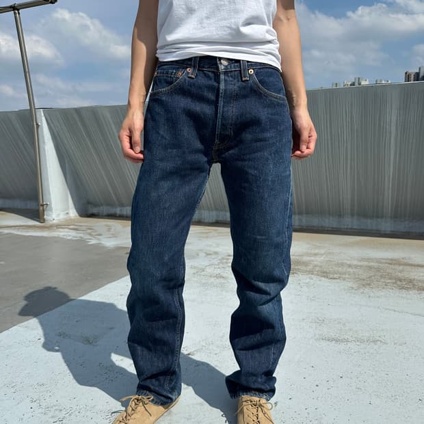 Levi’s 90‘s 리바이스 501 인디고 데님팬츠(W28 L30)