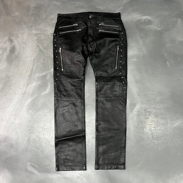  디젤 락시크 레더 팬츠 y15279