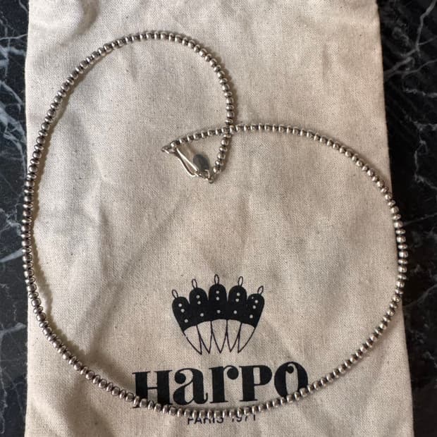 아르포 파리 실버 믹스 볼 체인 목걸이 3mm (47cm)