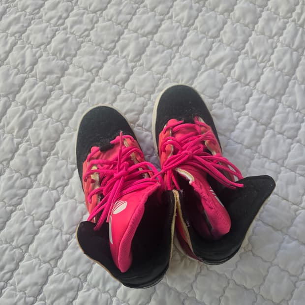 아디다스 하이탑 블랙|핑크