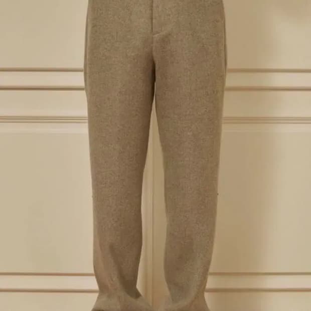 새상품 STU 스냅 울 슬랙스 L