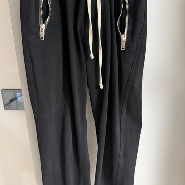 [46] 릭오웬스 TECUATL 드롭크로치 지퍼 조거팬츠