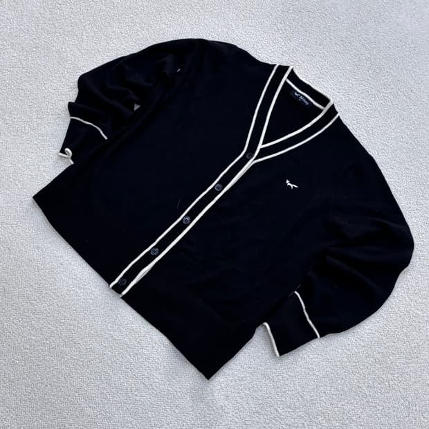 100 울시 남성 브이넥 니트 가디건 0324E