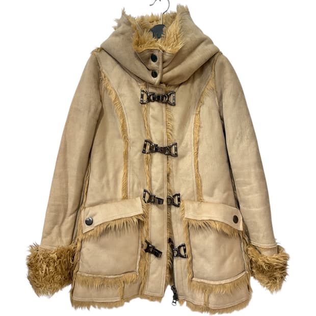 [에고이스트] 무스탕 퍼 트리밍 자켓, XS-S