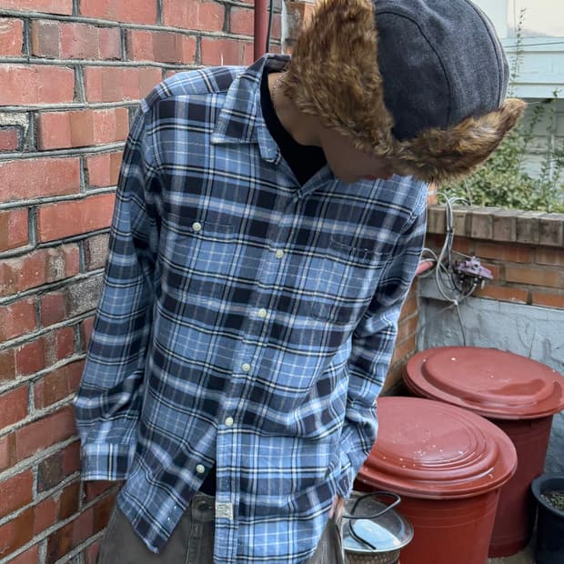 빈티지 플란넬 셔츠