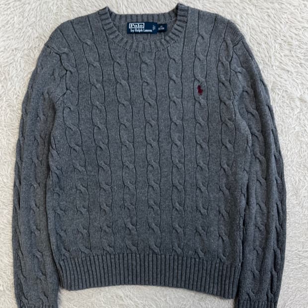폴로 랄프 로렌 꽈배기 니트/#2610