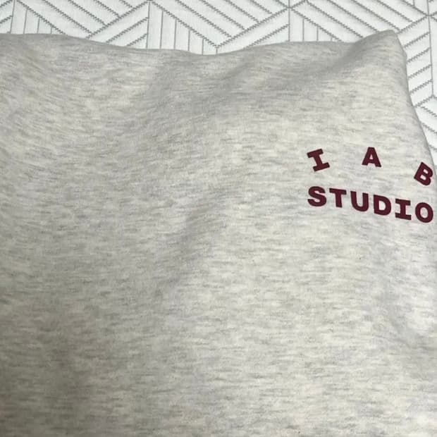 아이앱 스튜디오(iab studio) 버건디 후드티 XL