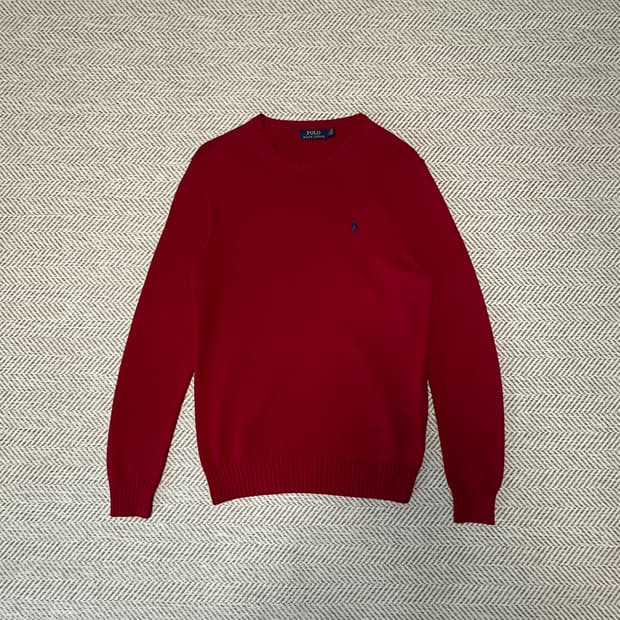 POLO RALPH LAUREN knit sweater red