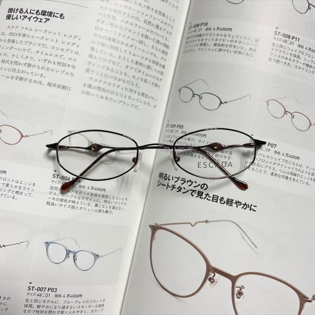 에스까다 에스카다 티타늄 브라운 안경