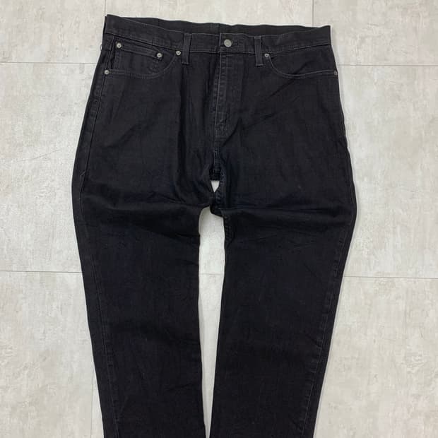 리바이스 블랙 와이드 데님 팬츠#752