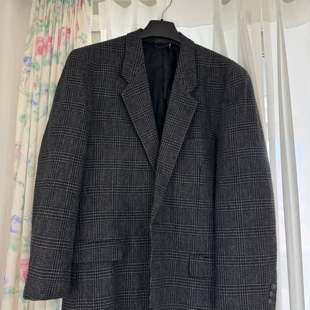 바질레 빈티지 체크 블레이저