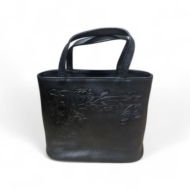 장폴고티에 뉴로즈 레더 핸드백 토트백 블랙