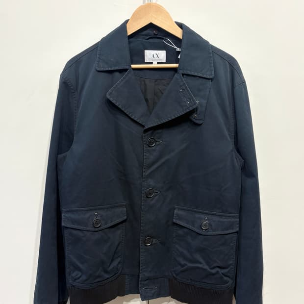 아르마니 익스체인지 엘보우 패치 워크 자켓