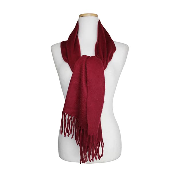 글렌로리 버건디 캐시미어 머플러