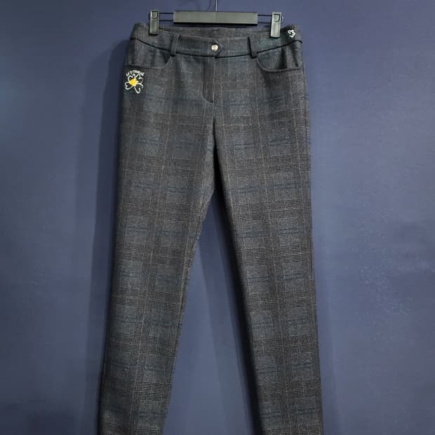 까스텔바작 체크 골프팬츠