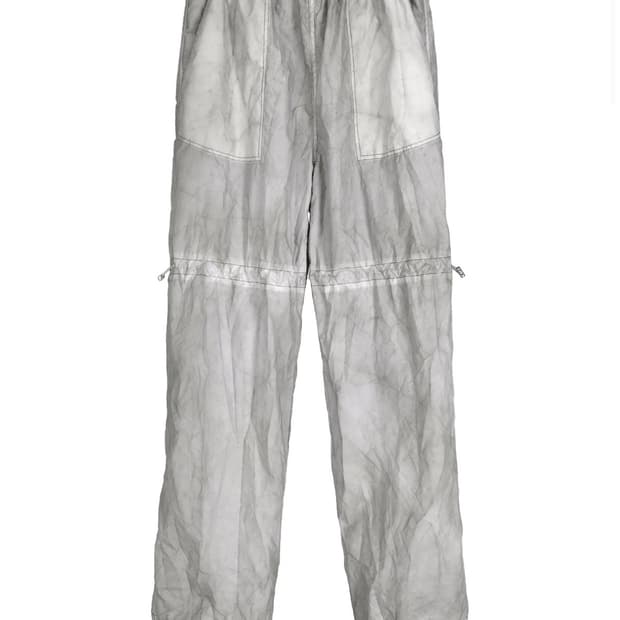 kiiace garment dyed pants