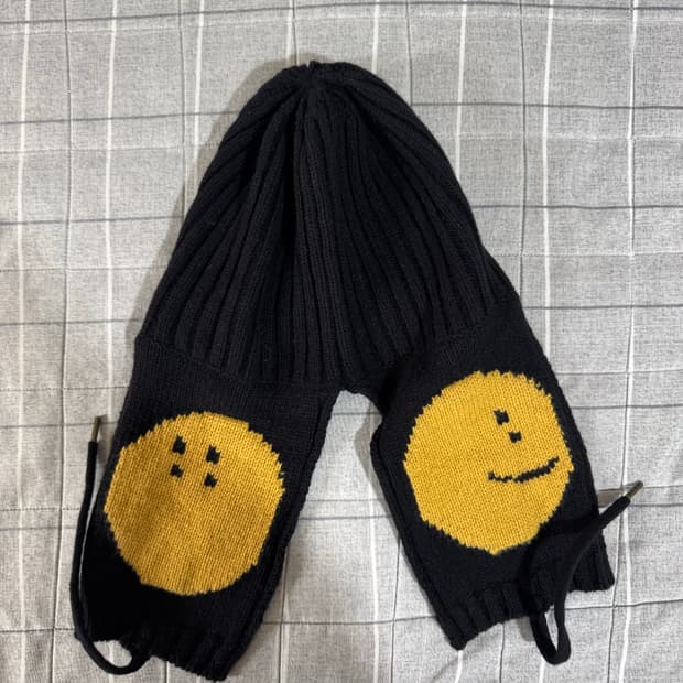 캐피탈 5G 울 프로필 레인보위 게일 캡 숏 블랙