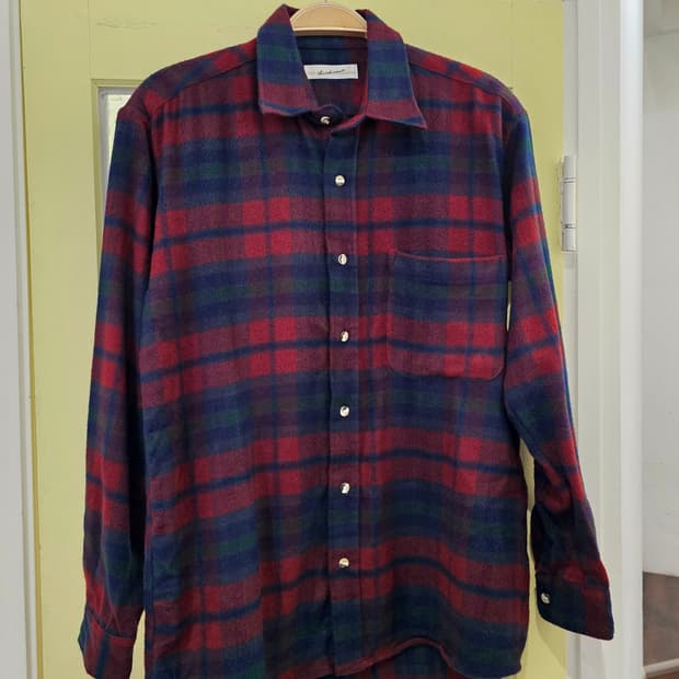 Dand Rake 레드 체크 플란넬 셔츠