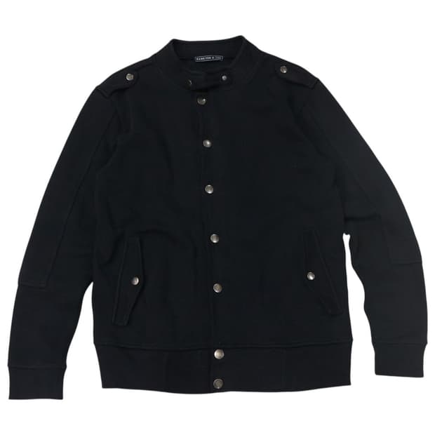 Hang Ten 행텐 빈티지 밀리터리 디테일 코튼 스냅 자켓 (M)