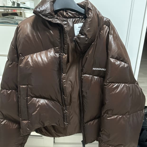 노매뉴얼 스카디덕다운 구스 패딩 브라운 xs