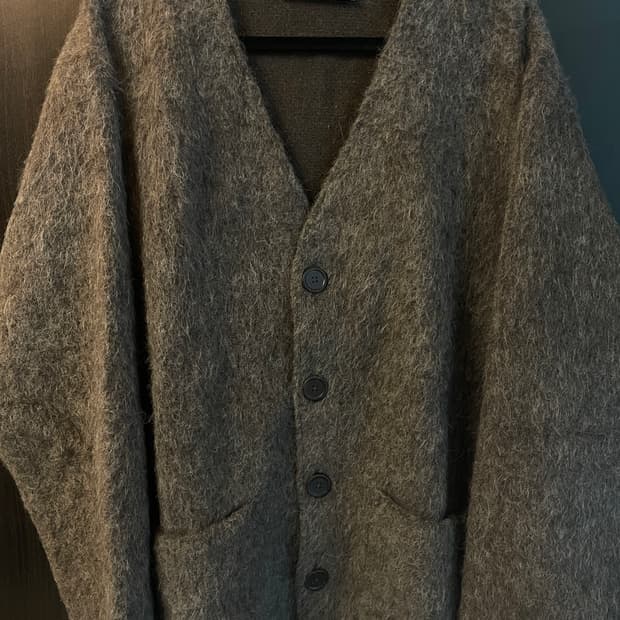 아워레가시 모헤어 가디건 몰그레이 48