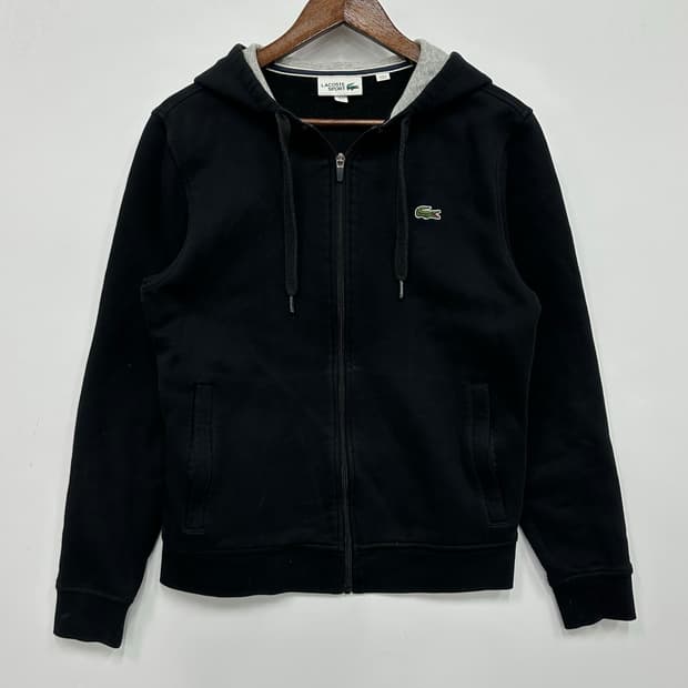 라코스테 블랙 후드집업