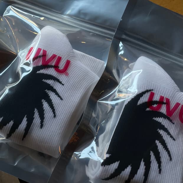 UVU 양말 화이트 S/M 