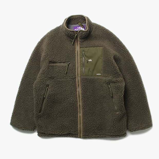  PURPLE LABEL "Khaki Boa Jacket"