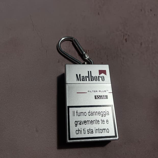 Marlboro Silver Retro Metal Keyring