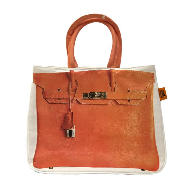 BANANE Birkin Print Canvas Tote Bag