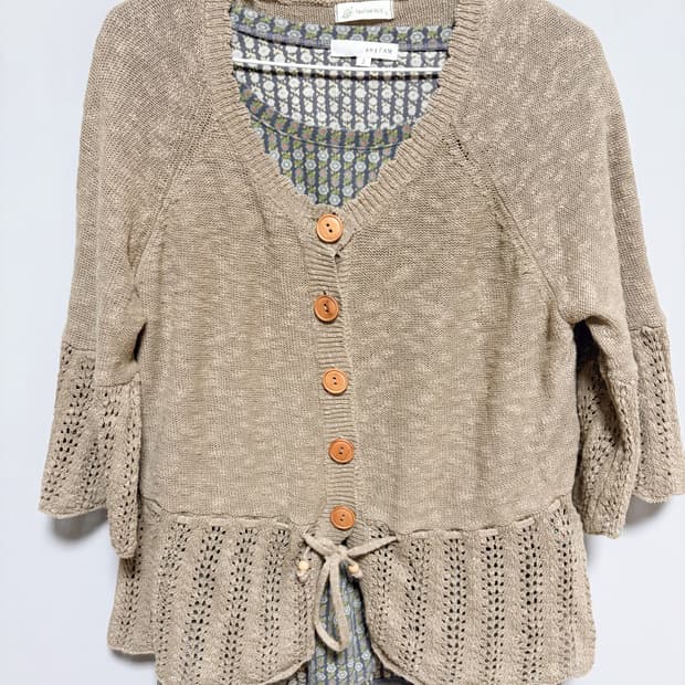 Japanese vintage 모리걸 니트&이너 코디세트