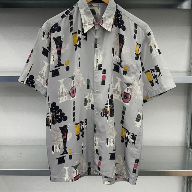 (M)폴리 패턴 셔츠-M607