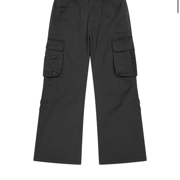 BIG POCKET CARGO PANTS CHARCOAL