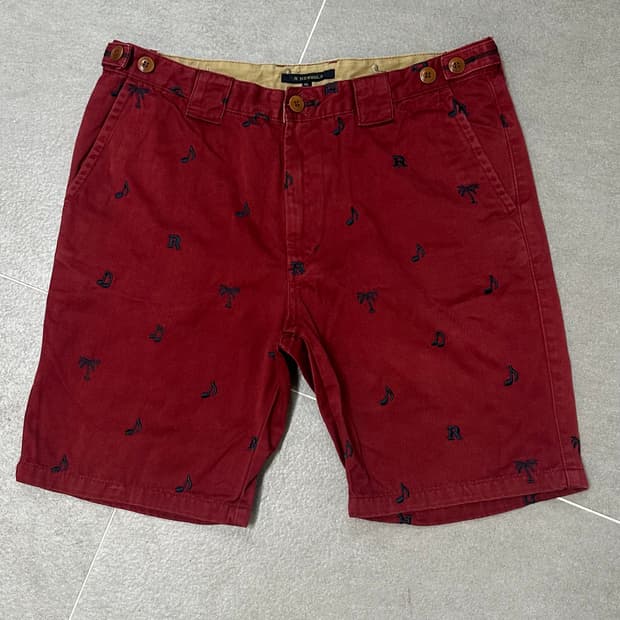 (허단43)R.NEWBOLD 자수 반바지-M2110