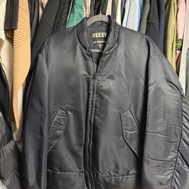 [m] 이지 시즌 1 블랙 나일론 봄버 자켓 yeezy season1
