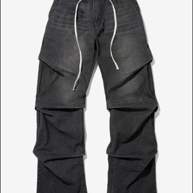 낫포너드 Shirring Wide 플레어 데님