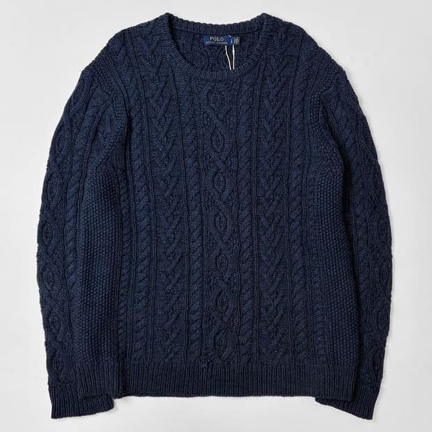 폴로 랄프로렌 캐시미어 코튼 꽈배기 니트 PN5119