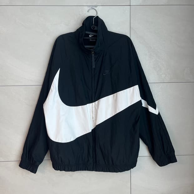 나이키 빅스우시 우븐 바람막이 블랙/화이트 [M]