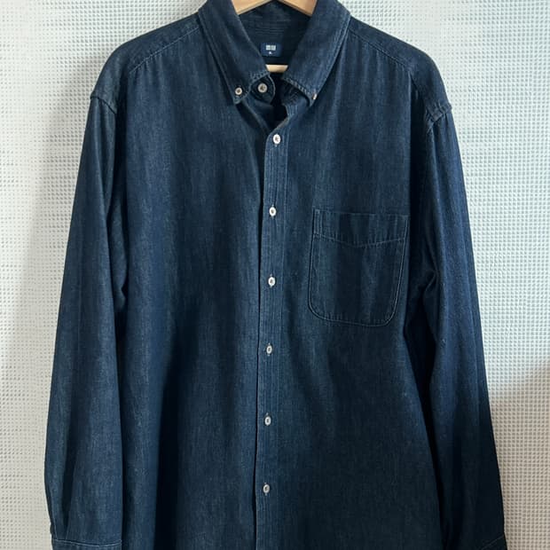 유니클로 데님셔츠[XL]