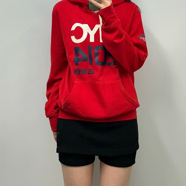 폴로 랄프로렌 us 오픈 레드 후드티