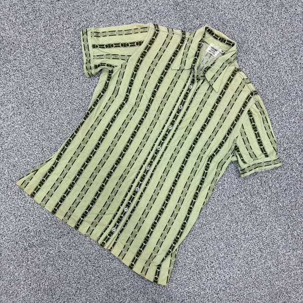 46 셀린느 90'S 체인패턴 반팔 셔츠 0415J